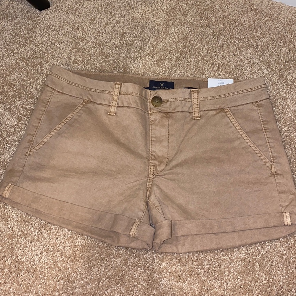 American eagle midi short khaki size 6